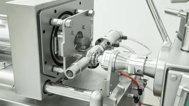 Vemag HP10L + VS227 + AH 219 Vemag højkapacitets pølselinje med ophænger | Pølsestopper og pølsesprøjte til fødevareindustrien | Nemco